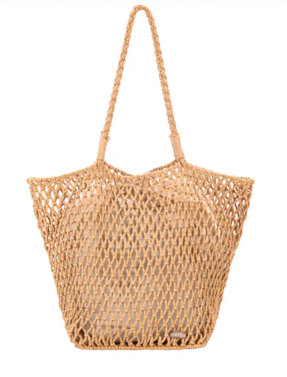 NEW HVISK women's eden tote in tan brown